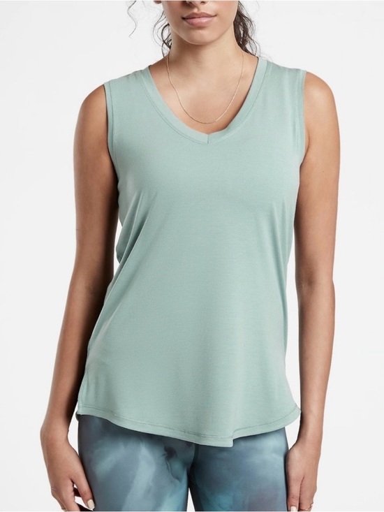 Athleta Tops - Athleta Essential V Neck Tank, Minimalistic Gray, Medium